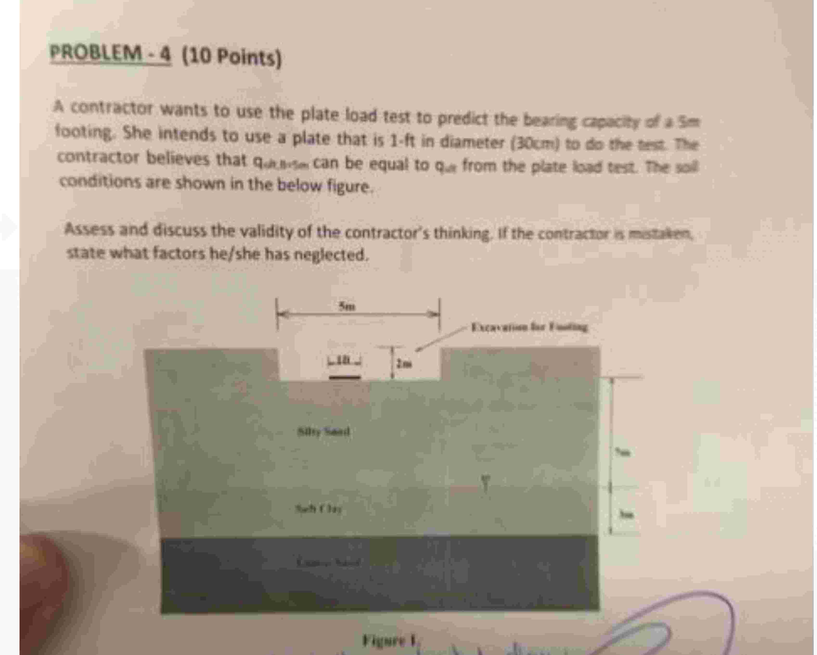 PROBLEM - 4 ( 1 0 Points ) A contractor Wants to