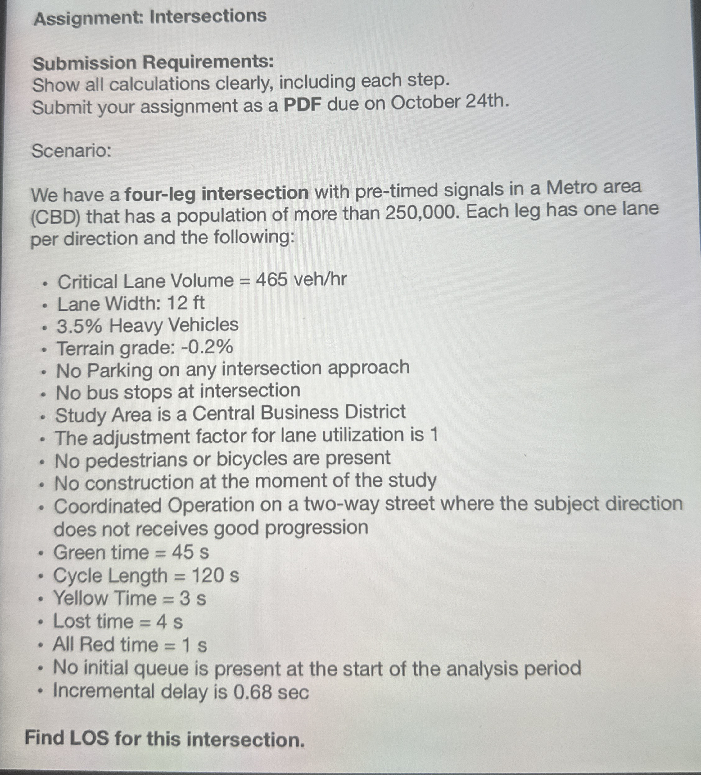 Assignment: Intersections Submission