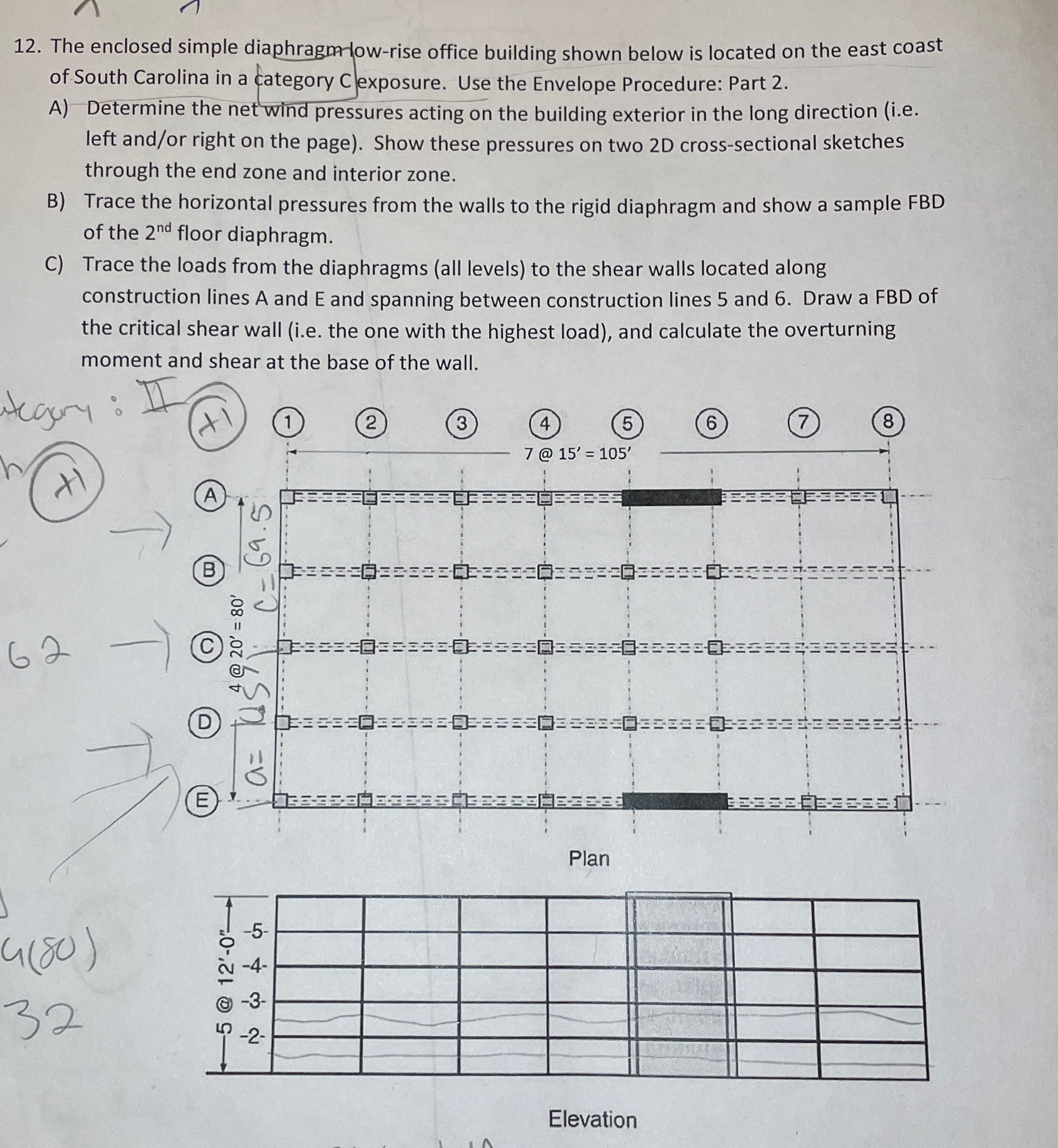 The enclosed simple diaphragm - low - rise office