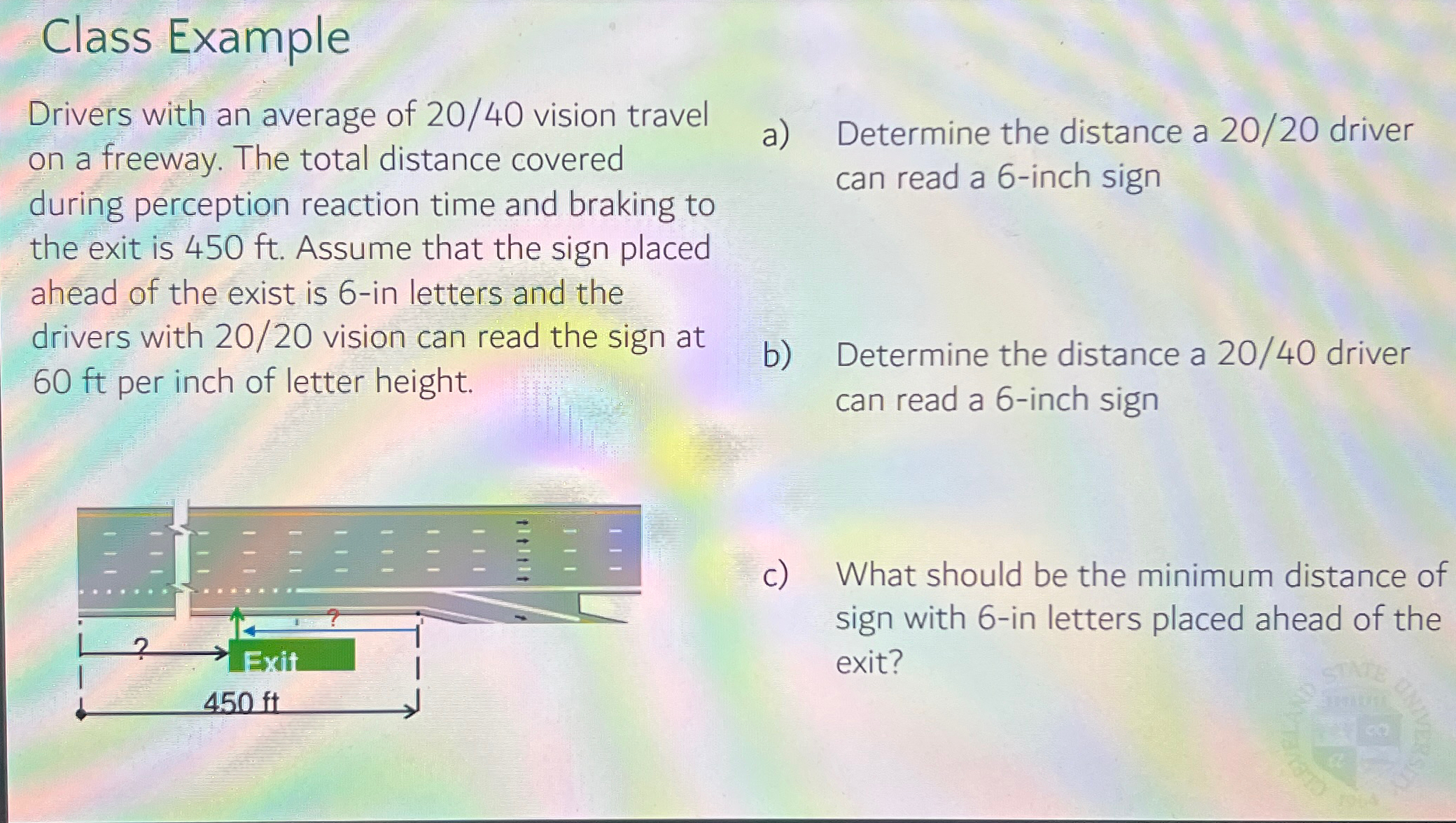 Class Example Drivers with an average of 2 0 / 4