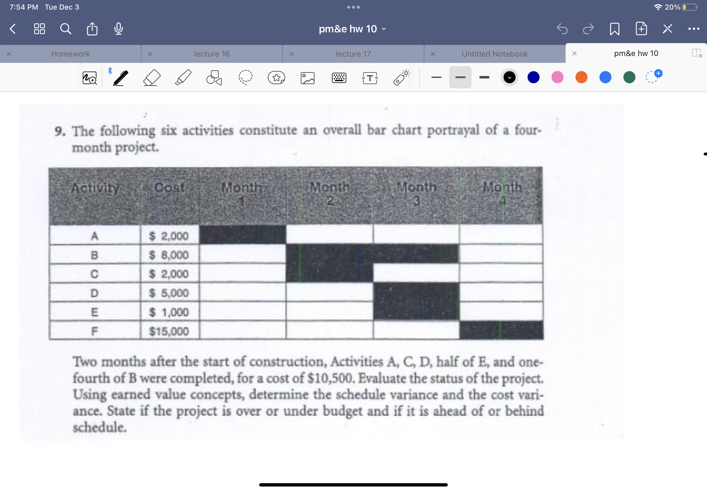 7 : 5 4 PM Tue Dec 3 2 0 % pm&e hw 1 0 Homework