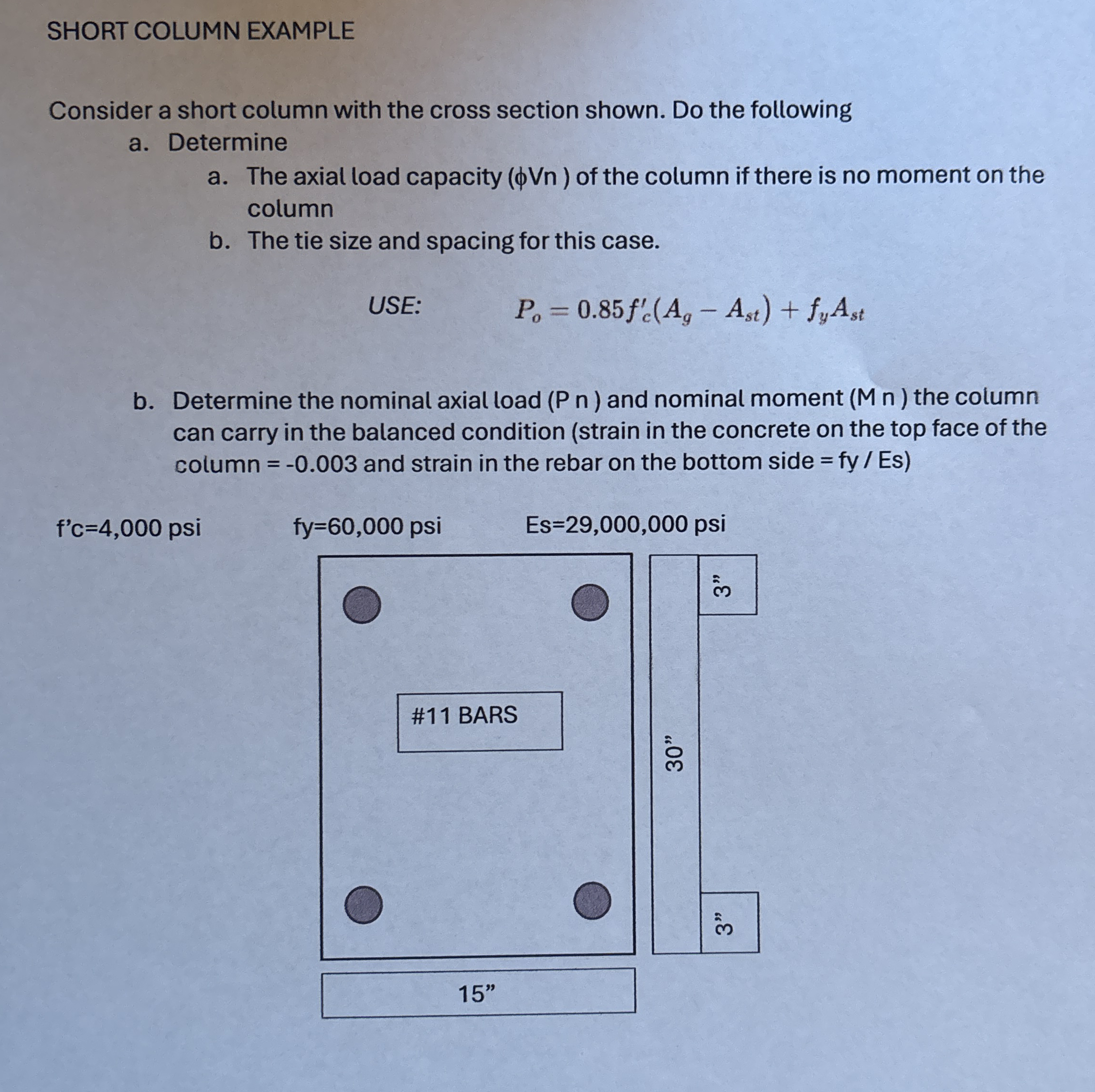 Please solve this Example. Subject is concrete