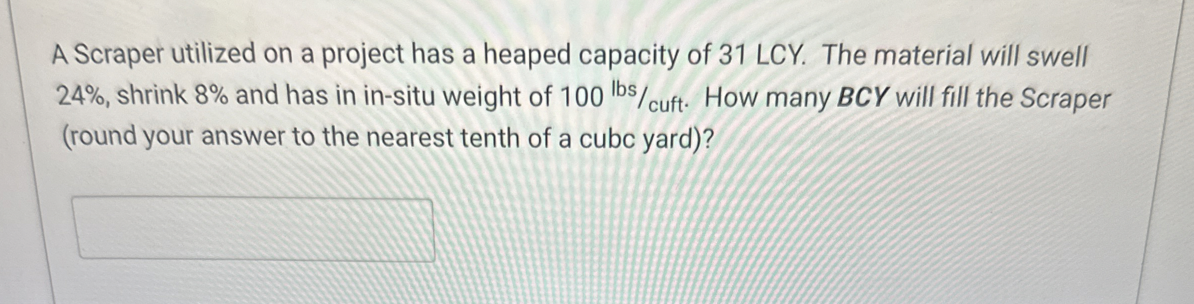 A Scraper utilized on a project has a heaped