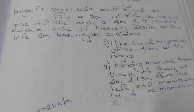 Hinge A per - bilic erch higed at rise of the