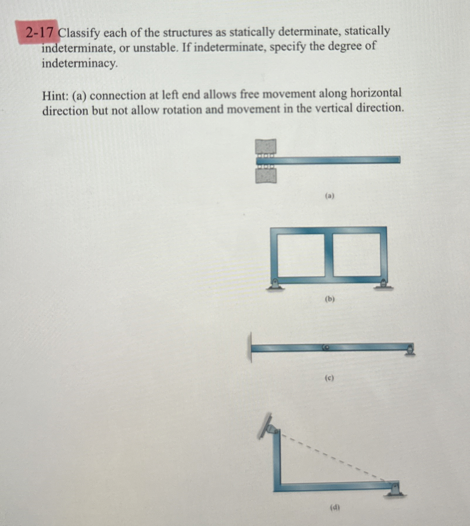 2 - 1 7 Classify each of the structures as