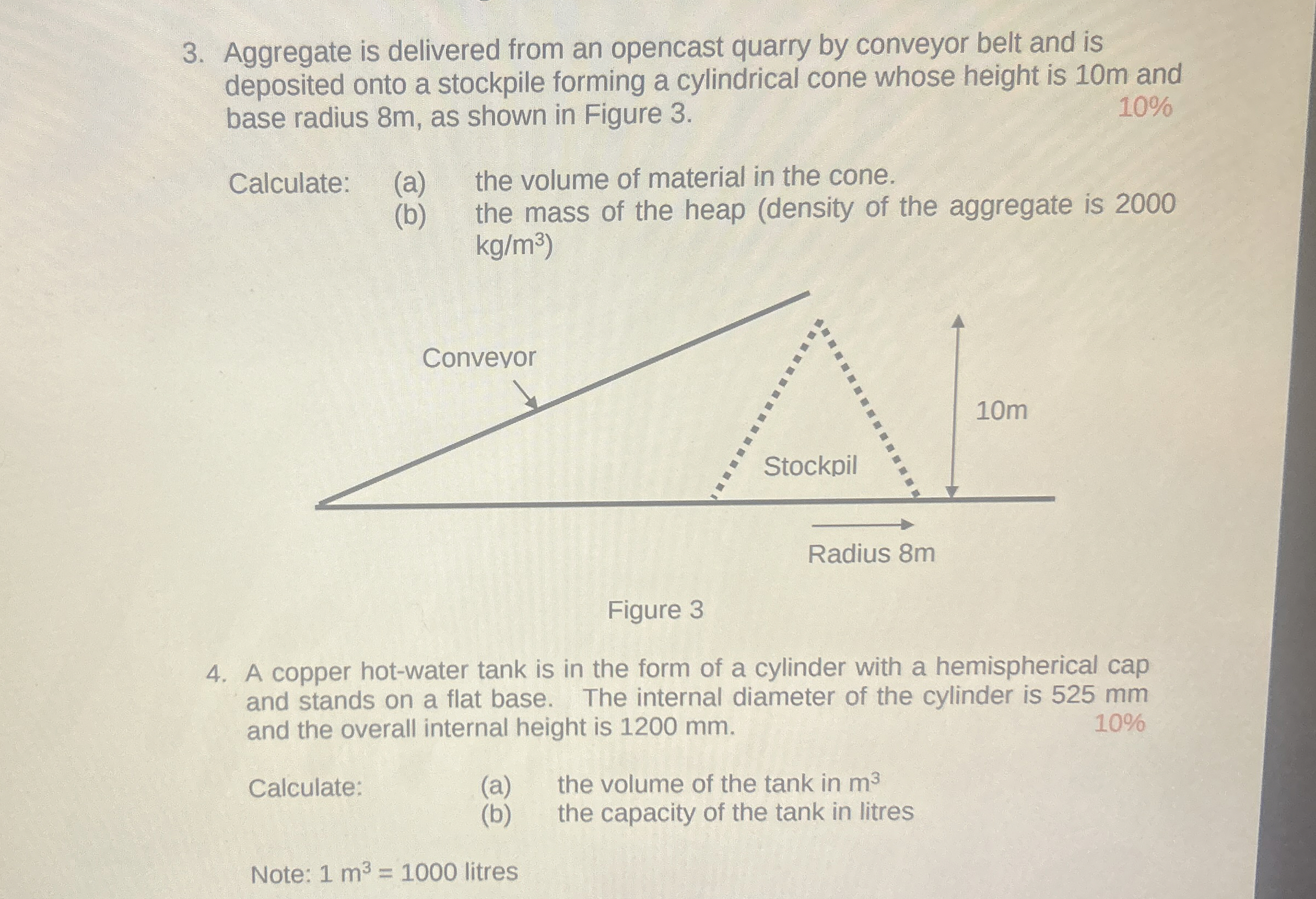 Aggregate is delivered from an opencast quarry by