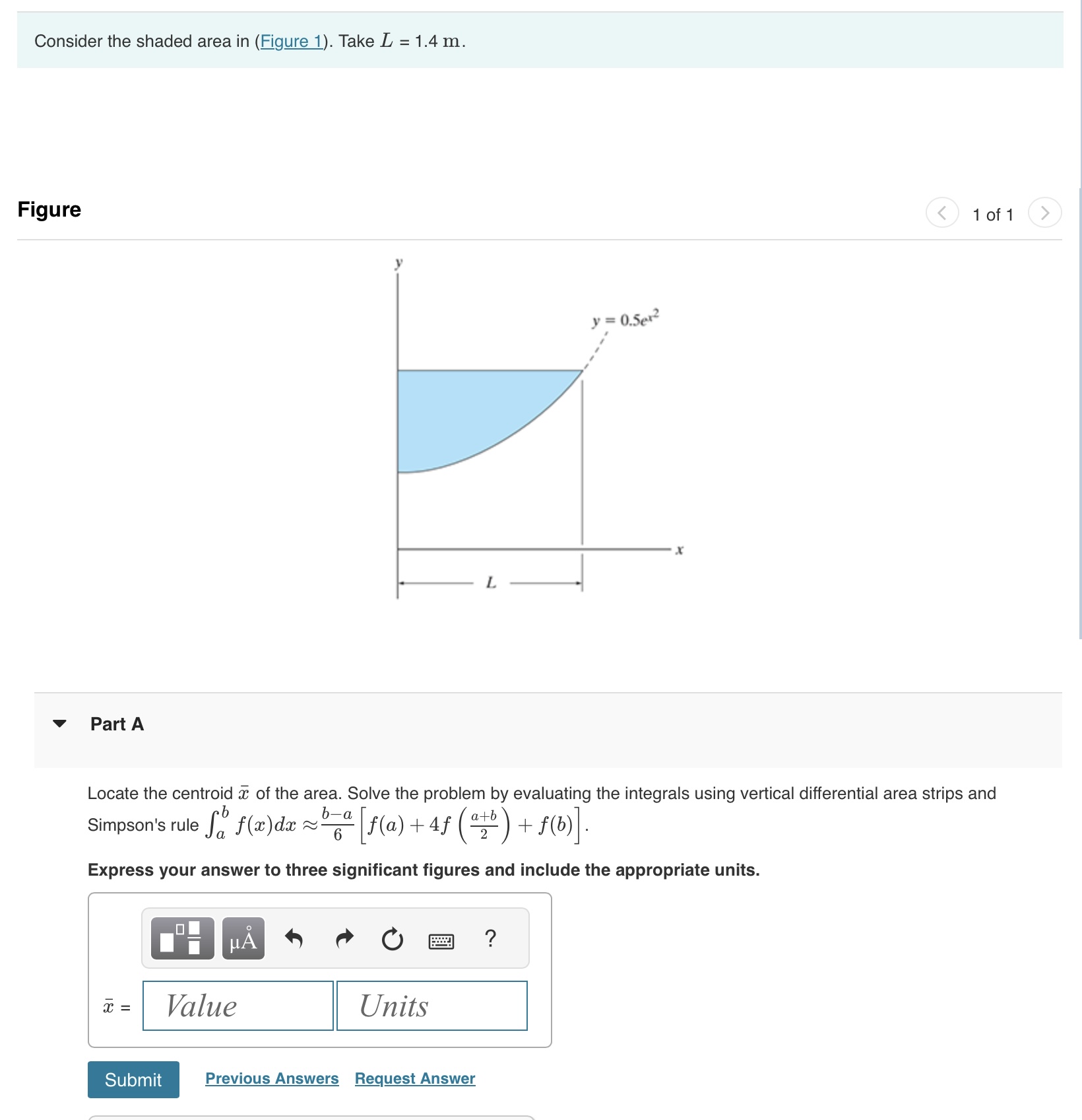 Consider the shaded area in ( Figure 1 ) . Take L