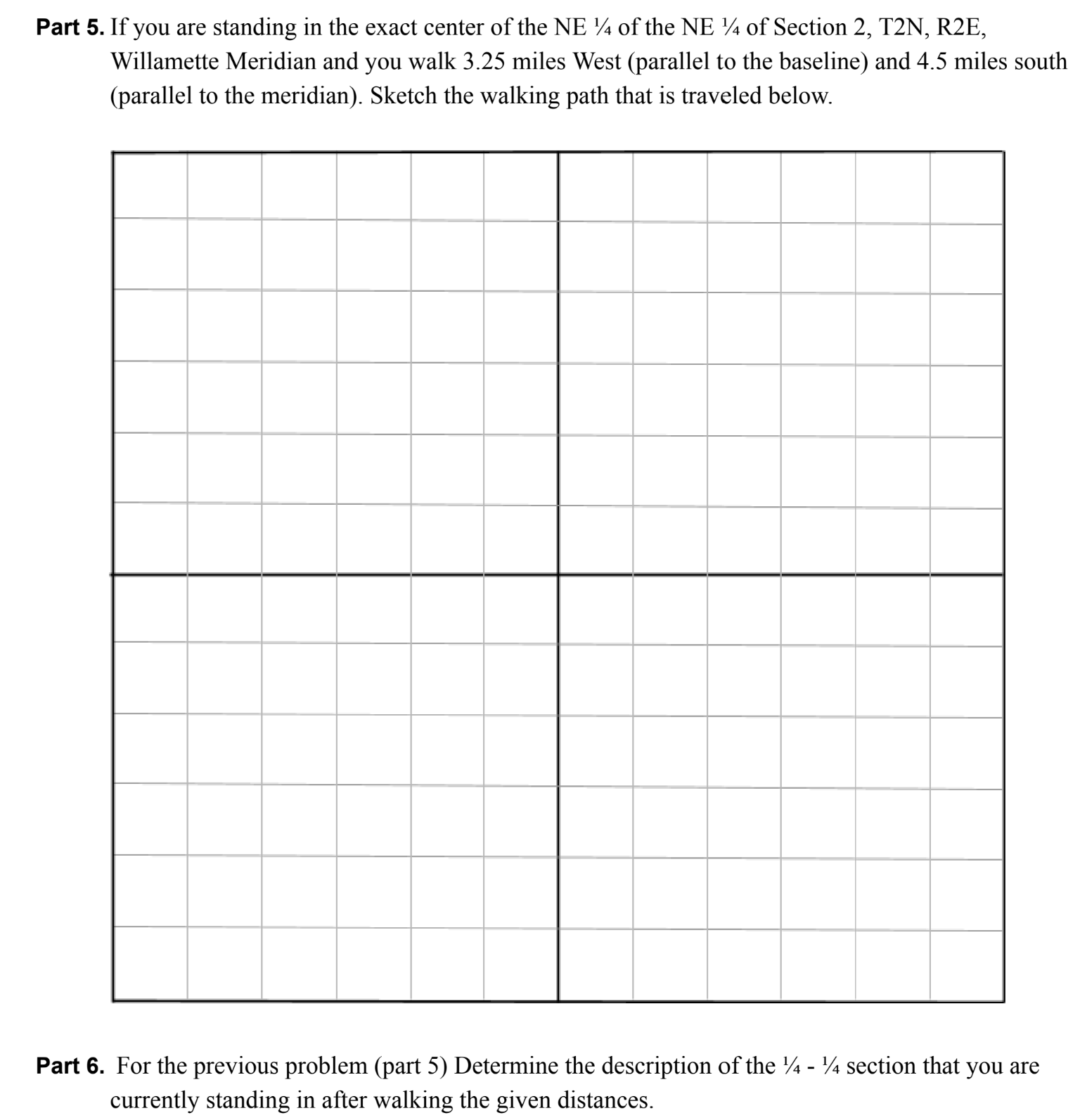 Part 5 . If you are standing in the exact center