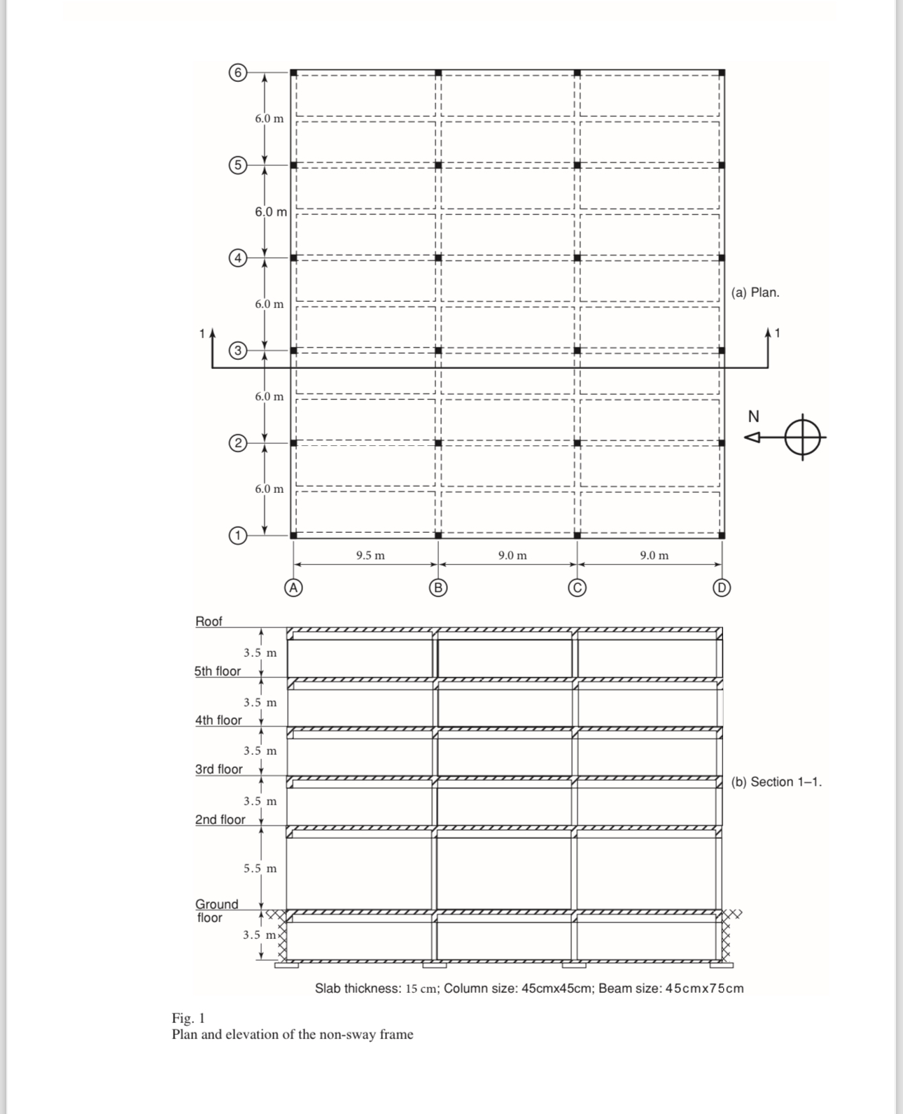 Figure 1 shows the elevation and main floor plan