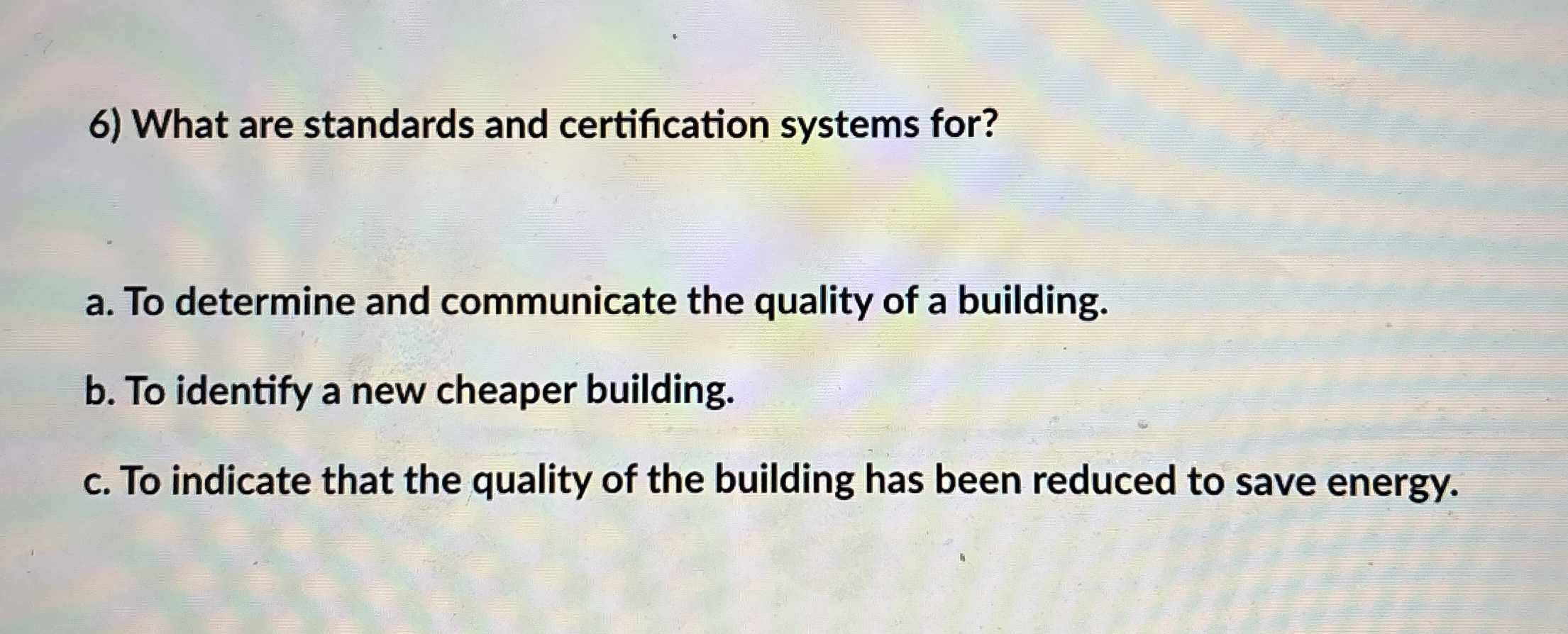 What are standards and certification systems for?