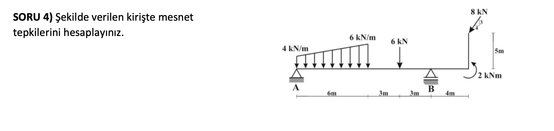 SORU 4 ) ekilde verilen kiri te mesnet