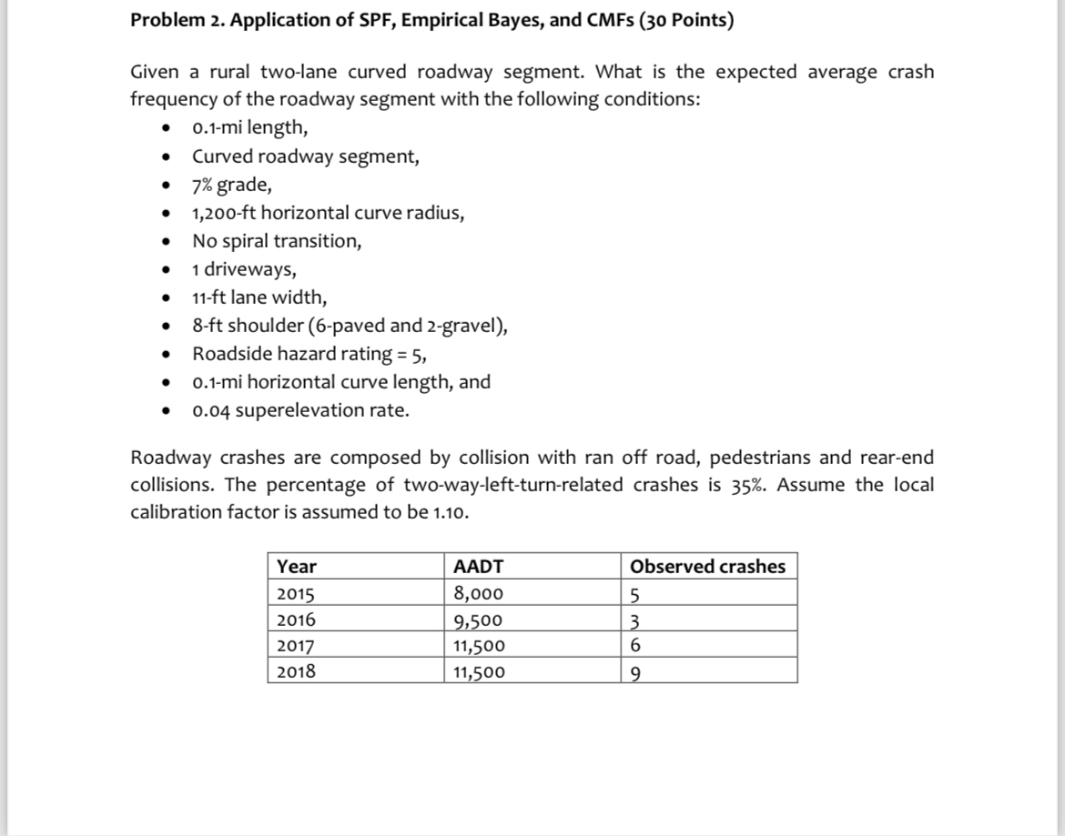 Problem 2 . Application of SPF , Empirical Bayes,