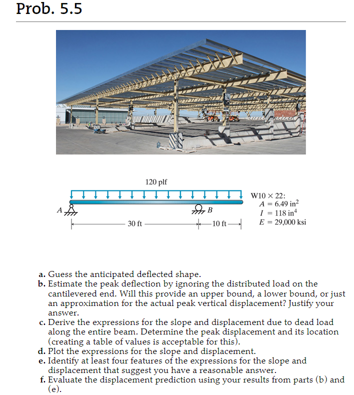 Prob. 5 . 5 1 2 0 plf W 1 0 2 2 : A = 6 . 4 9 i n