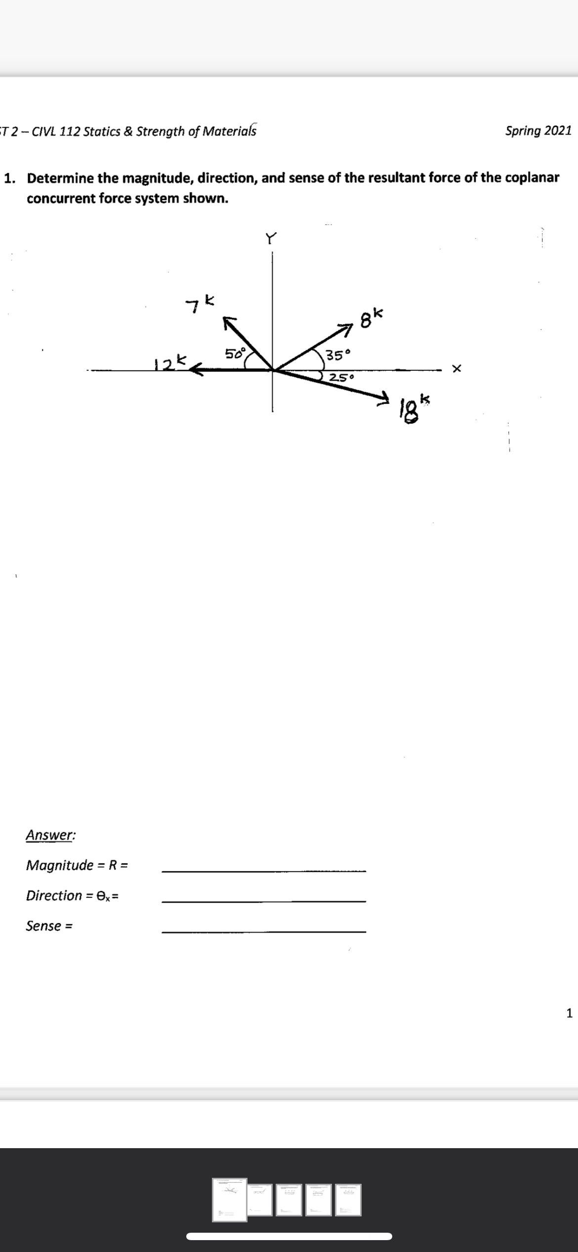 T 2 - CIVL 1 1 2 Statics & Strength of Materials