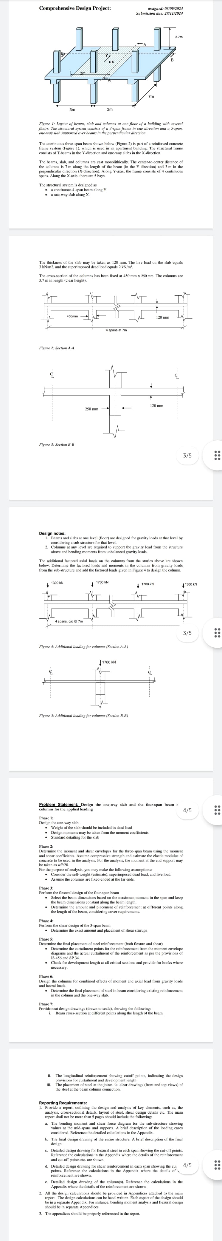 solve through phase 1 and 7 Comprehensive Design
