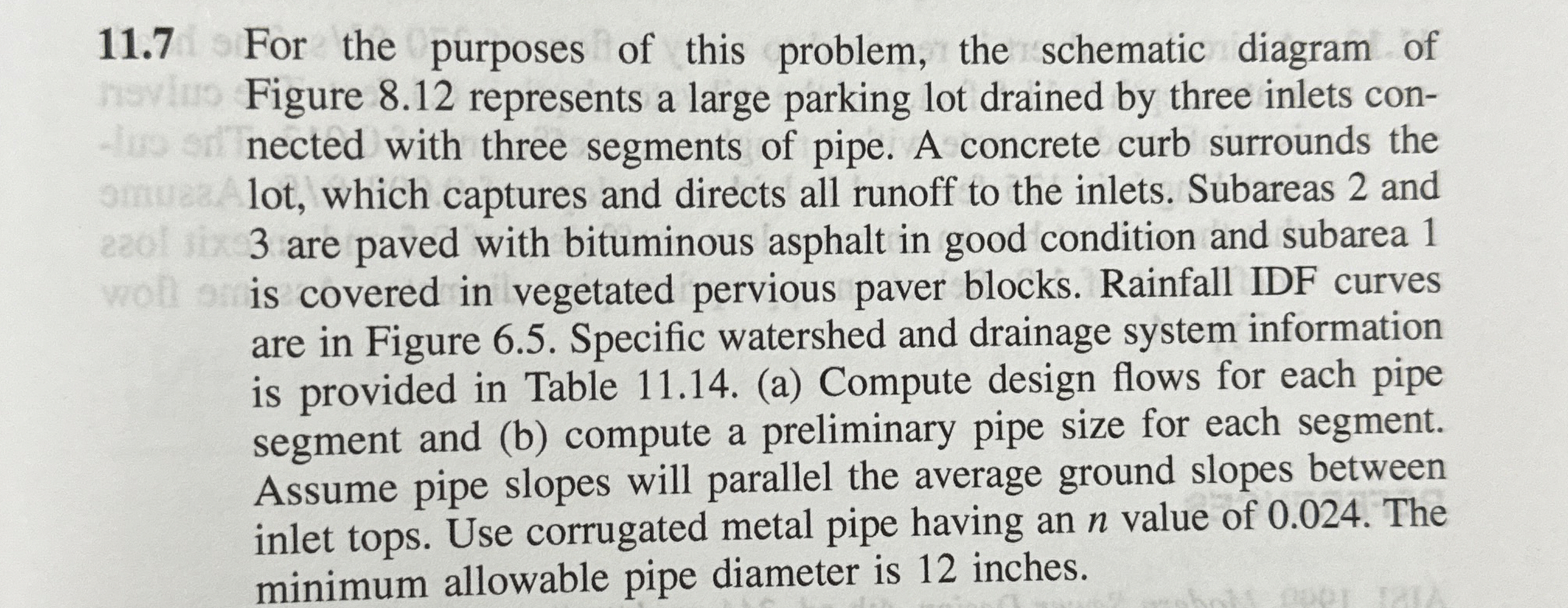 1 1 . 7 For the purposes of this problem, the