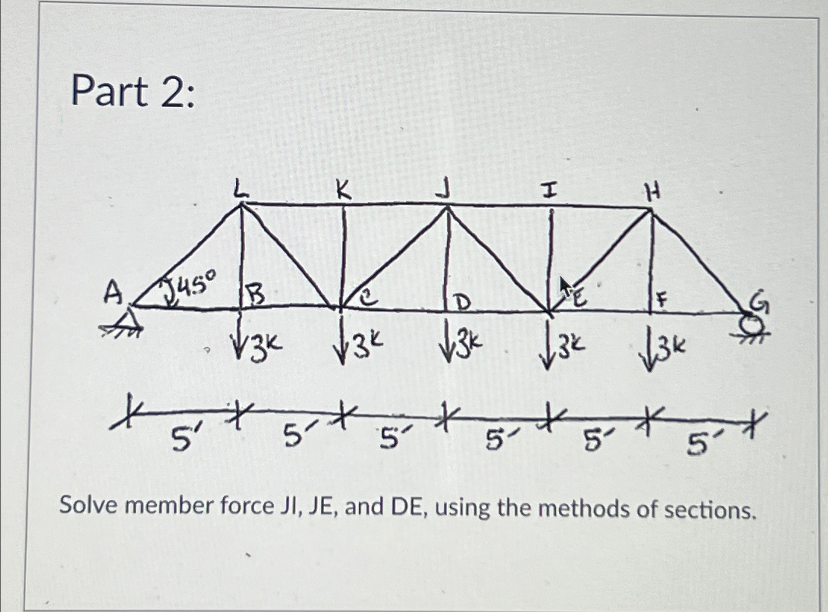 1 . Solve for reactiom Ay and Gy 2 . Solve for