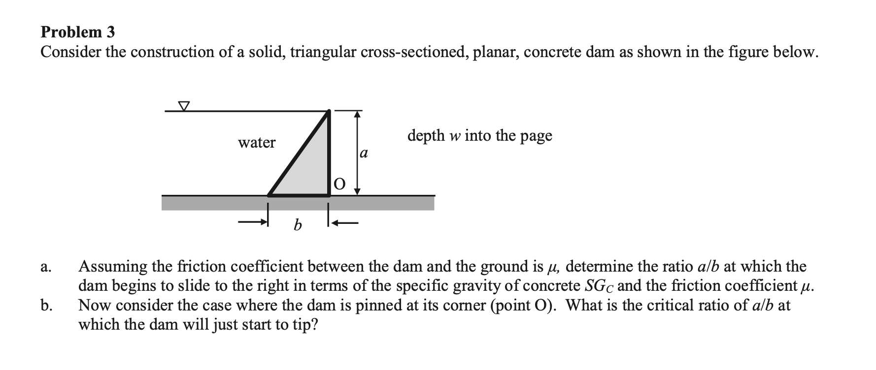 Problem 3 Consider the construction of a solid,