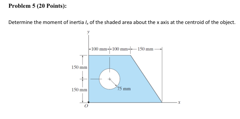 Problem 5 ( 2 0 Points ) : Determine the moment