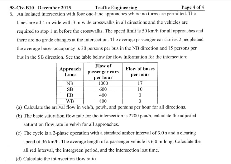 9 8 - Civ - B 1 0 December 2 0 1 5 Traffic