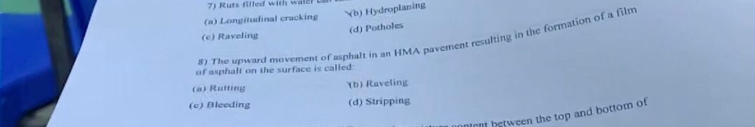 The upward movement of asphalt in an HMA pavement