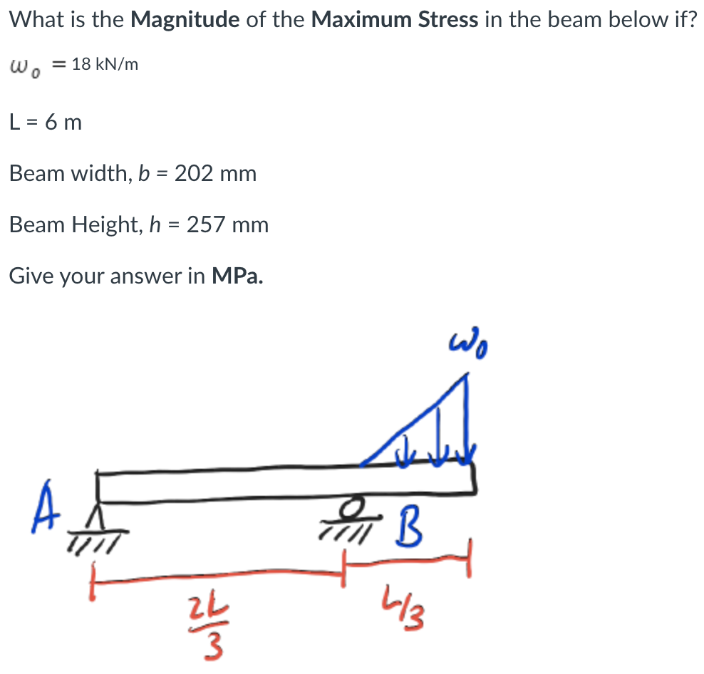 What is the Magnitude of the Maximum Stress in