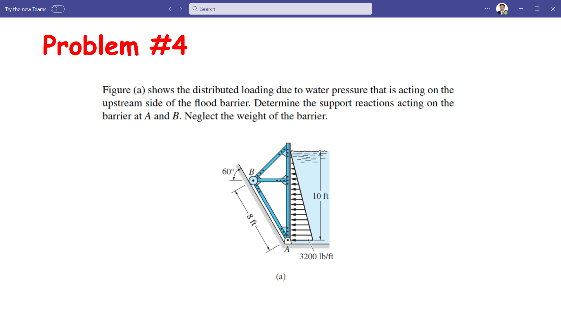 Problem # 4 Figure ( a ) shows the distributed