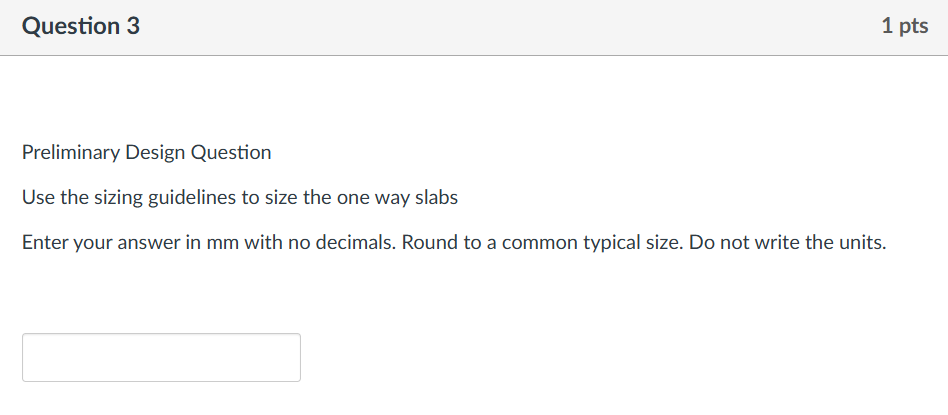Question 3 Preliminary Design Question Use the