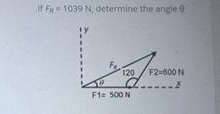 If F p = 1 0 3 9 N , determine the arge