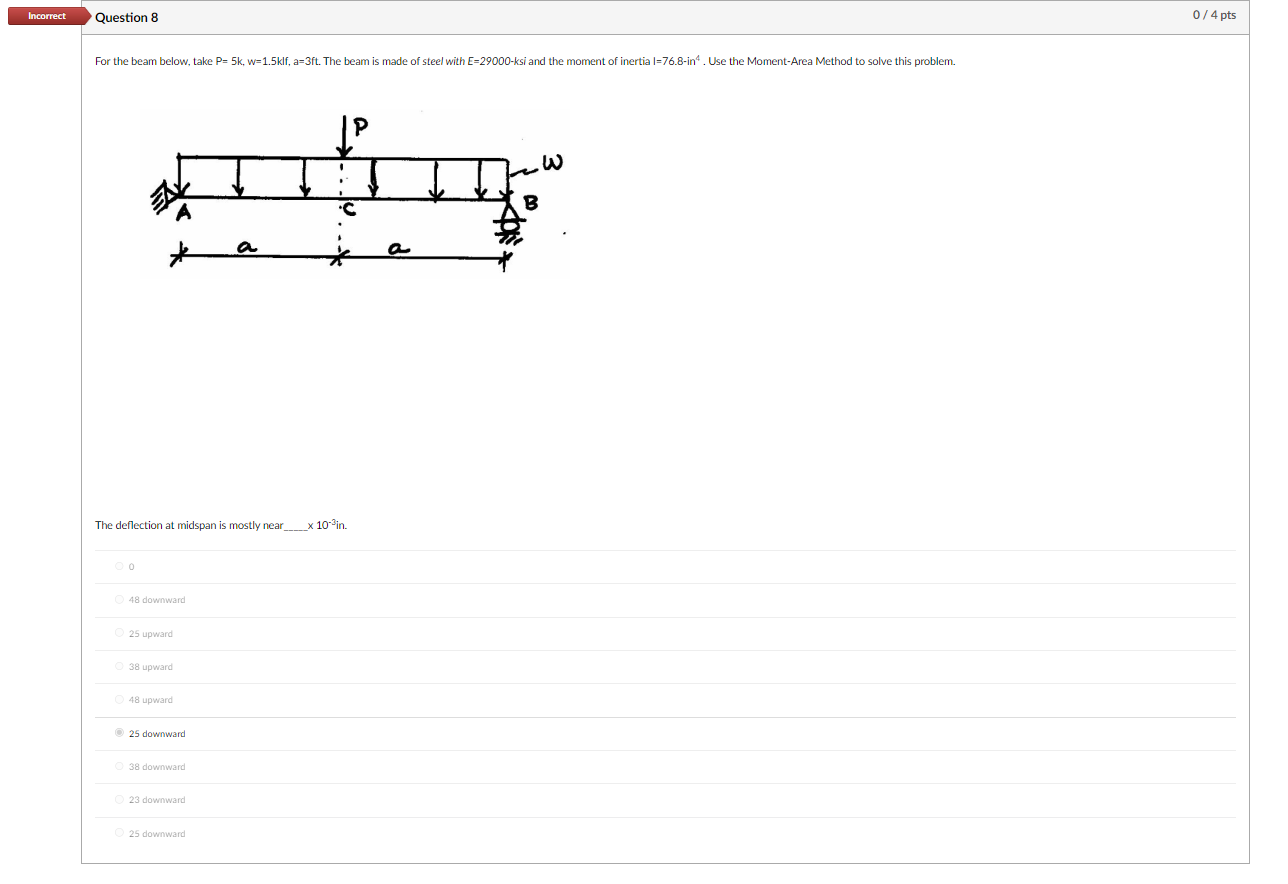 For the beam below, take P = 5 k , w = 1 . 5 k l