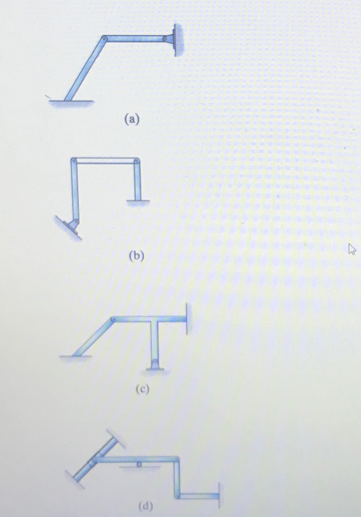 ( a ) ( b ) ( c ) Which ones statically