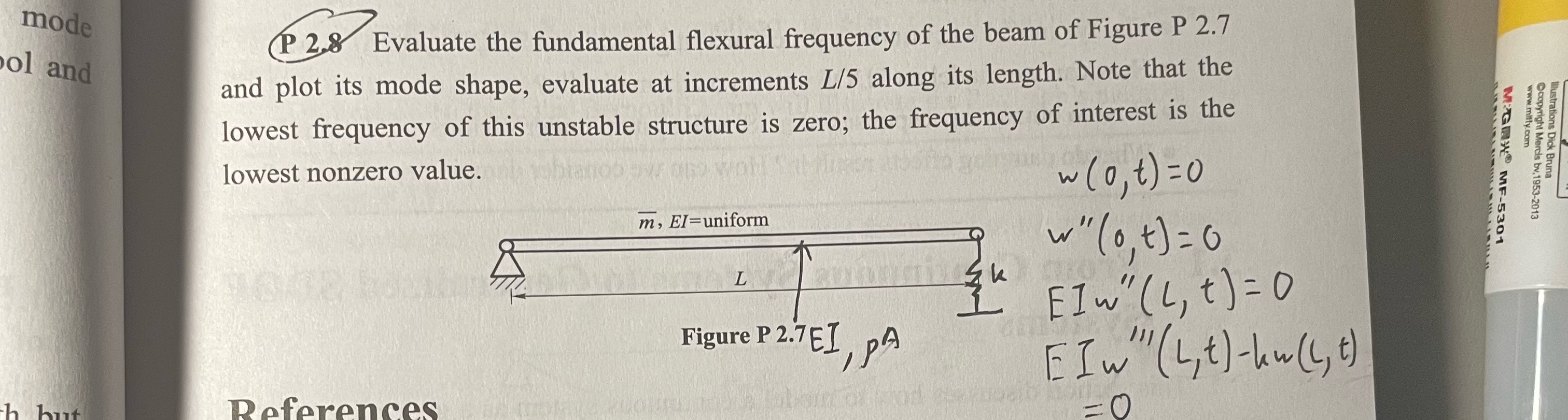 ( P 2 . 8 Evaluate the fundamental flexural