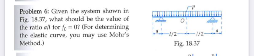 Problem 6 : Given the system shown in Fig. 1 8 .