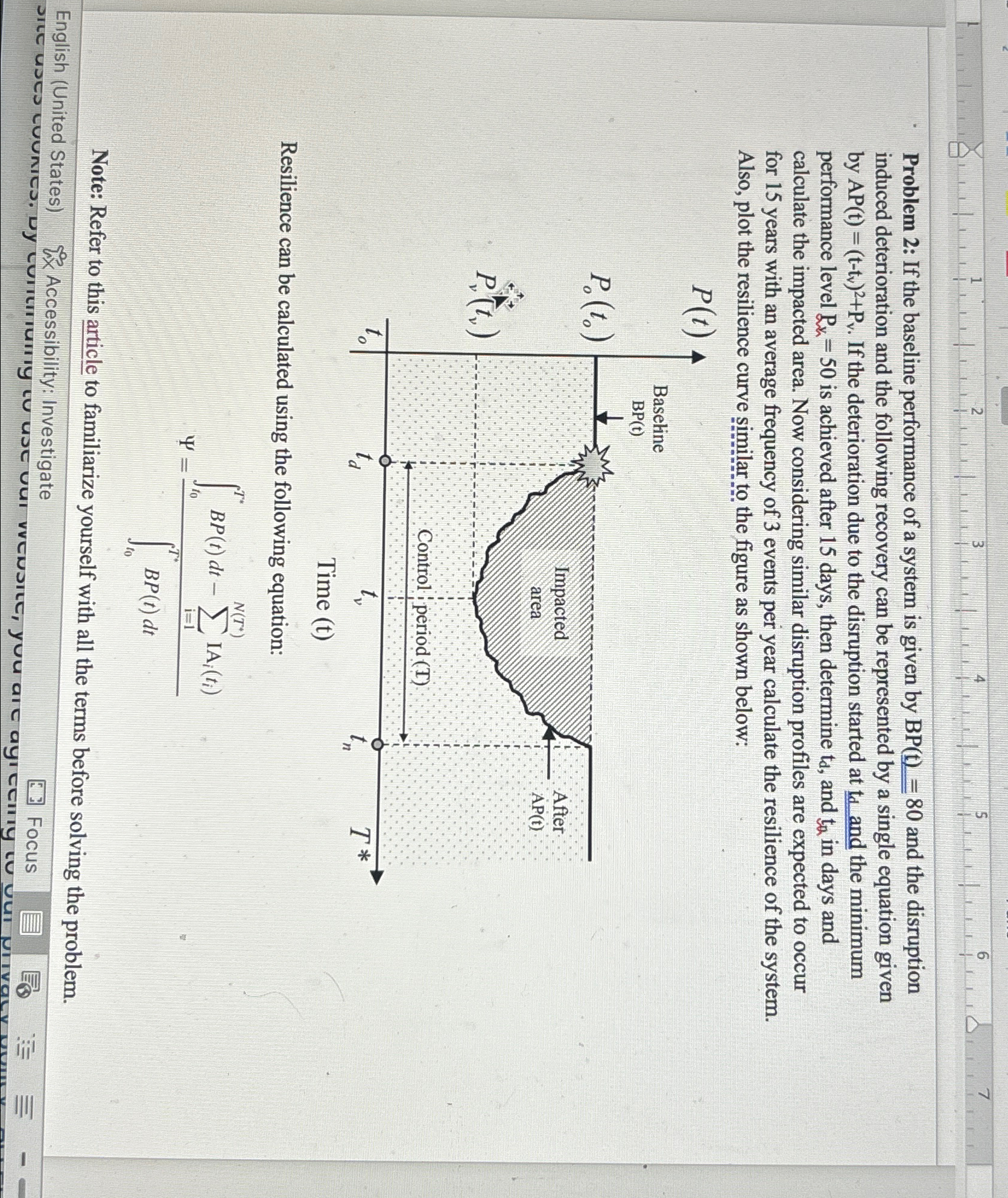 Problem 2 : If the baseline performance of a