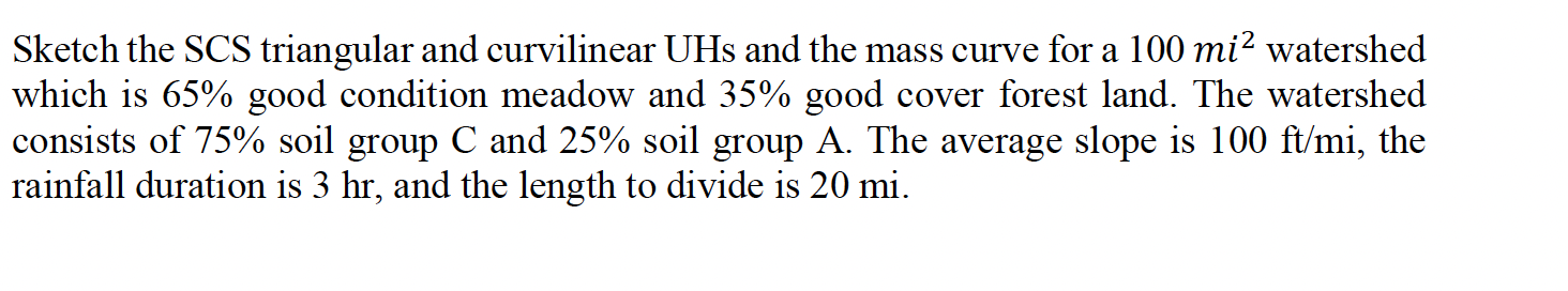 Sketch the SCS triangular and curvilinear UHs and