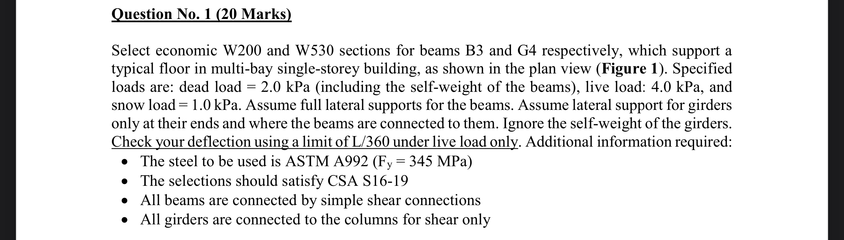 Question No . 1 ( 2 0 Marks ) Select economic W 2
