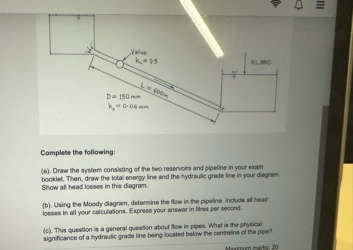 Complete the following: ( a ) . Draw the system