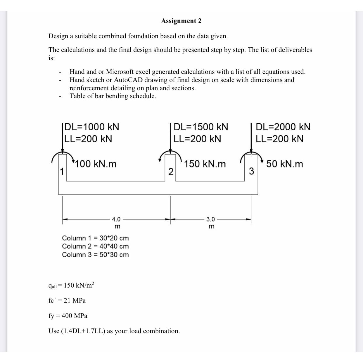Assignment 2 Design a suitable combined