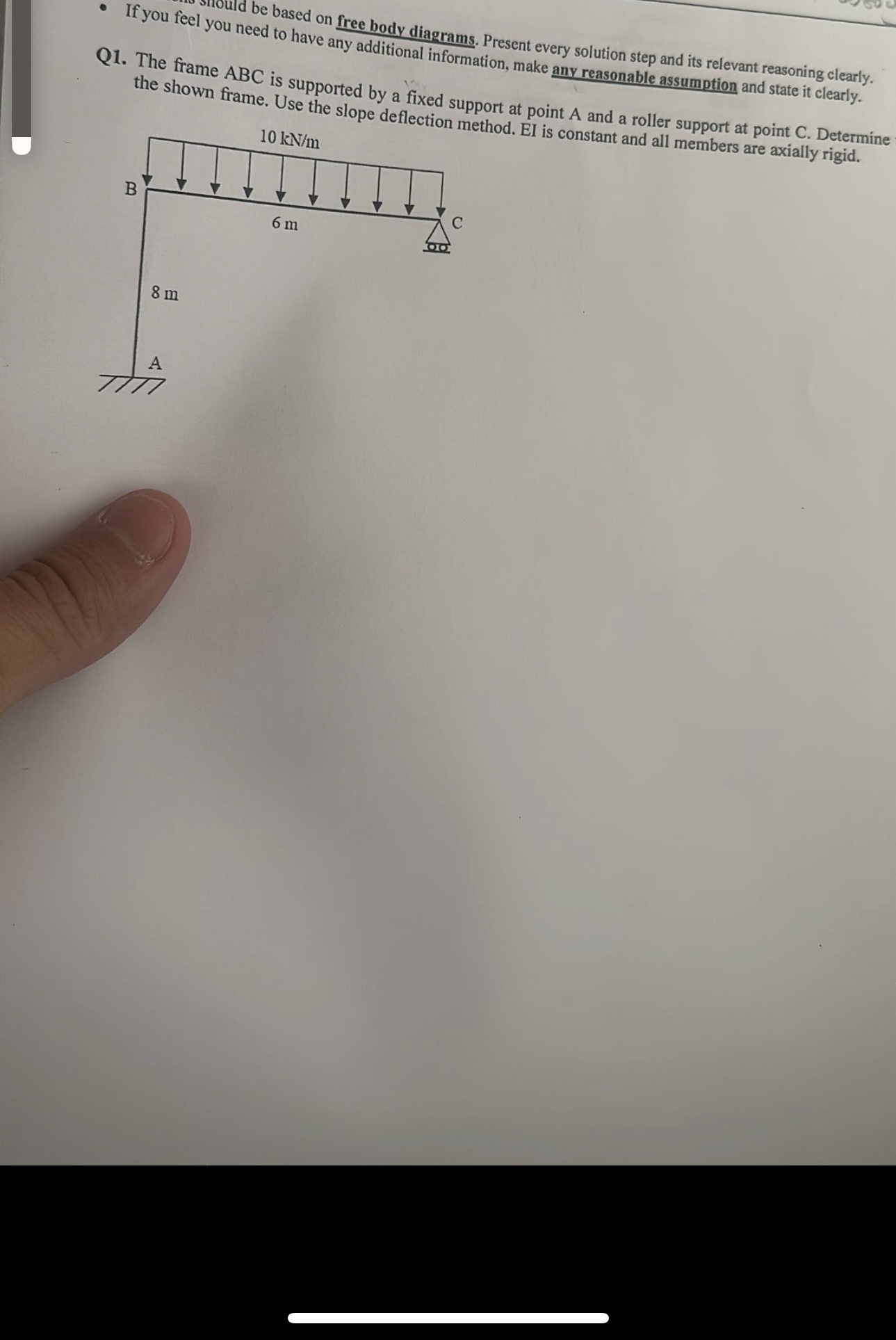 If you feel yould be based on free body diagrams.