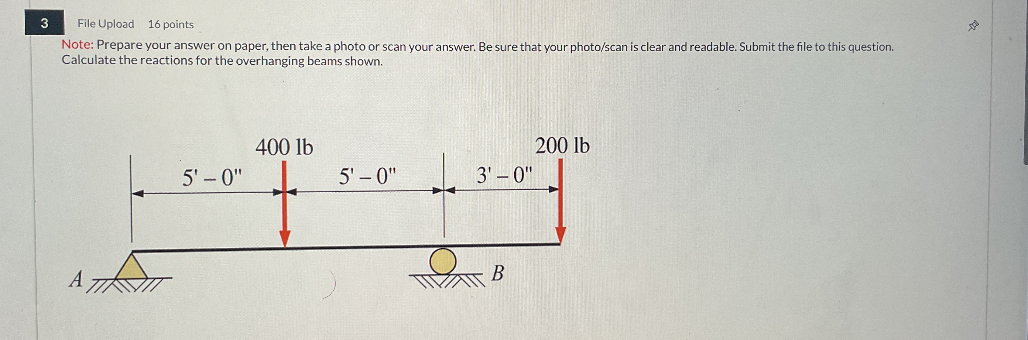 3 File Upload 1 6 points Note: Prepare your