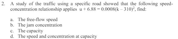 A study of the traffic using a specific road