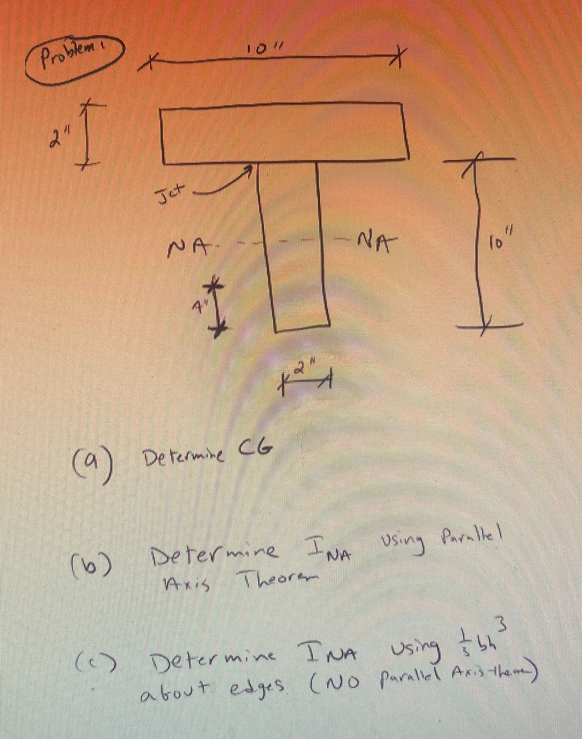 2 n + ( a ) Determine CG ( b ) Determine I na