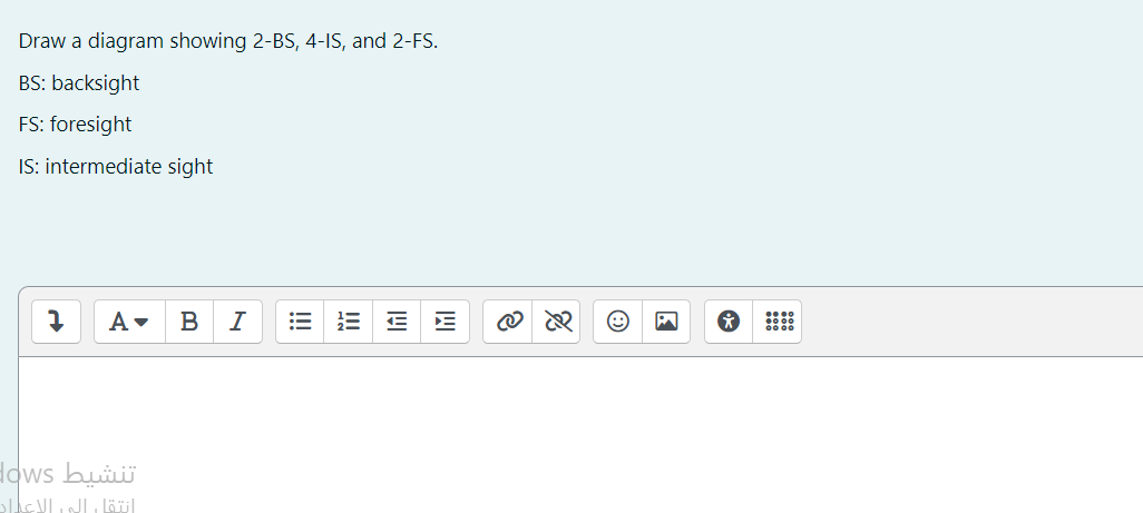 Draw a diagram showing 2 - BS , 4 - IS , and 2 -