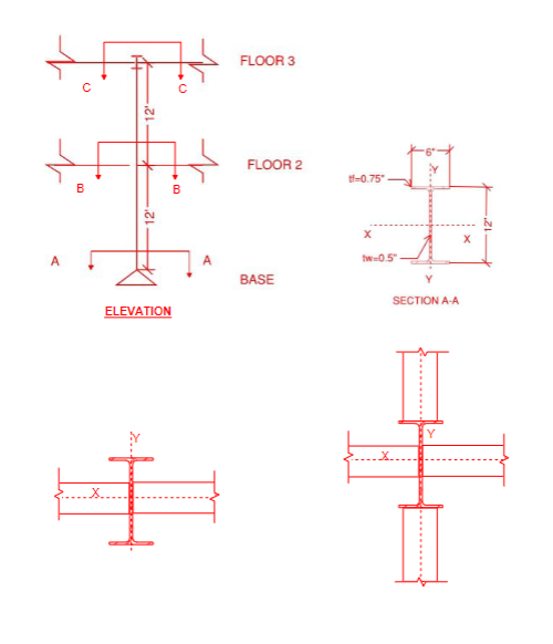 Problem 4 . See the framing plan below. At floor