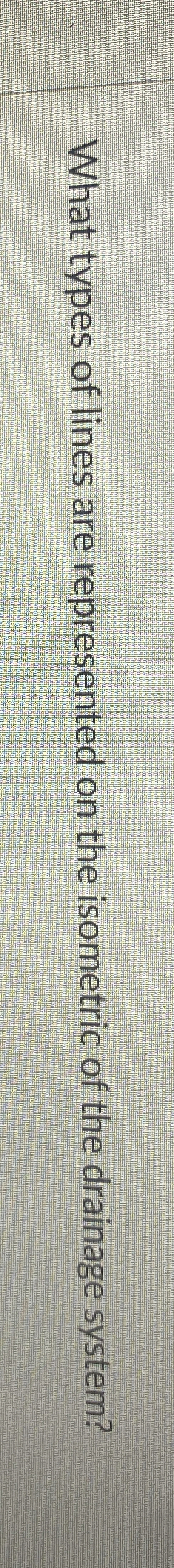 What types of lines are represented on the