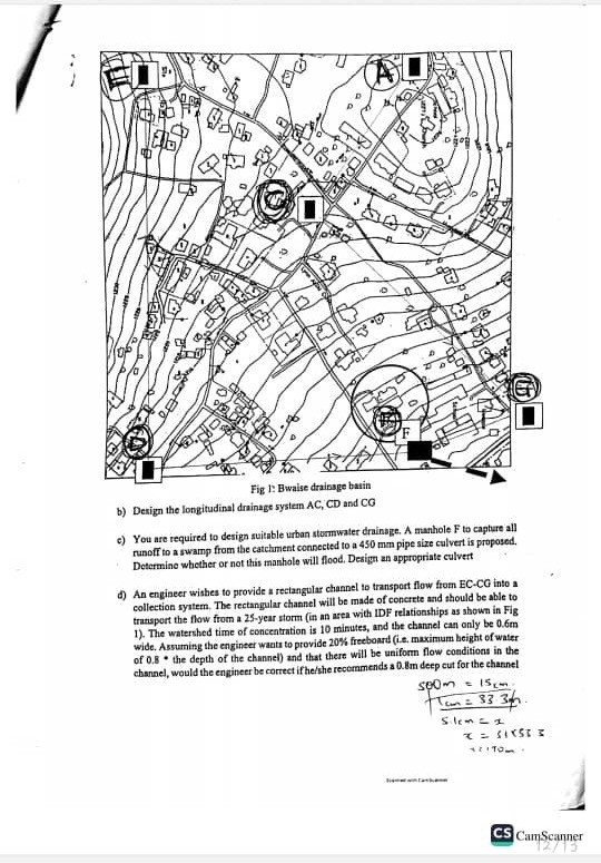 a ) The characteristics of a 5 0 0 x 5 0 0 m