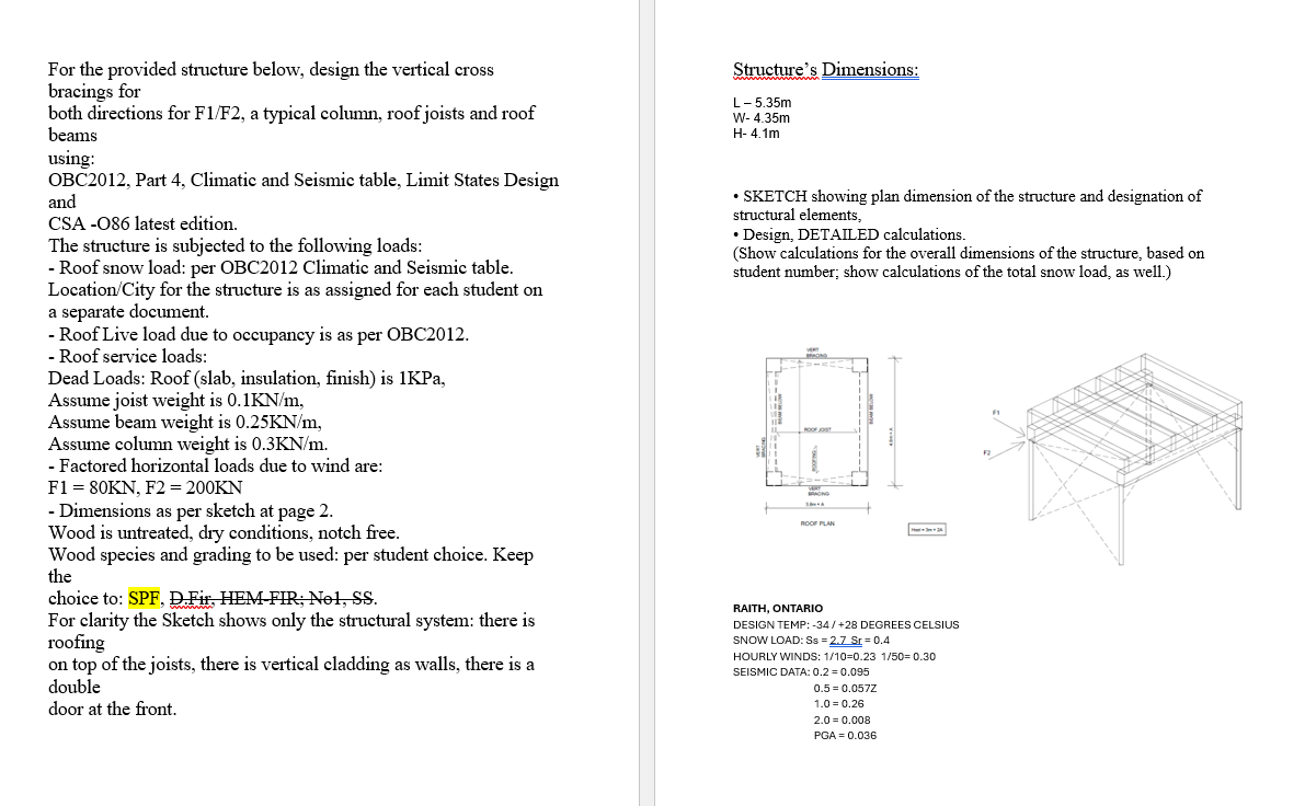 Need to show calculations and sketches with the