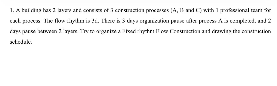 A building has 2 layers and consists of 3