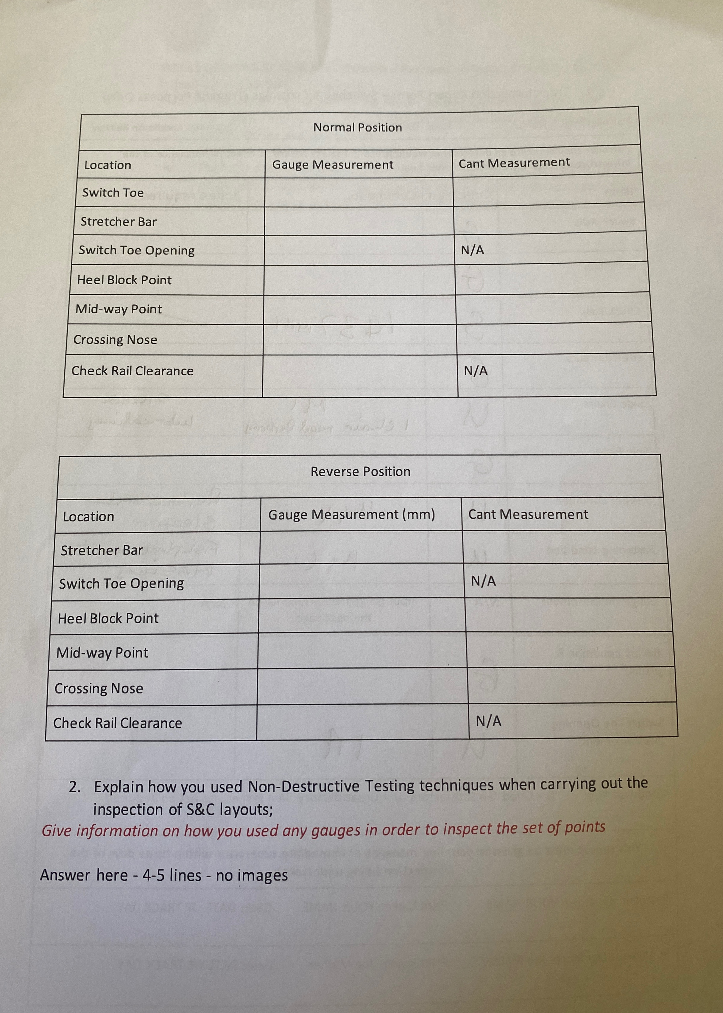 \ table [ [ Normal Position, ] , [ Location ,