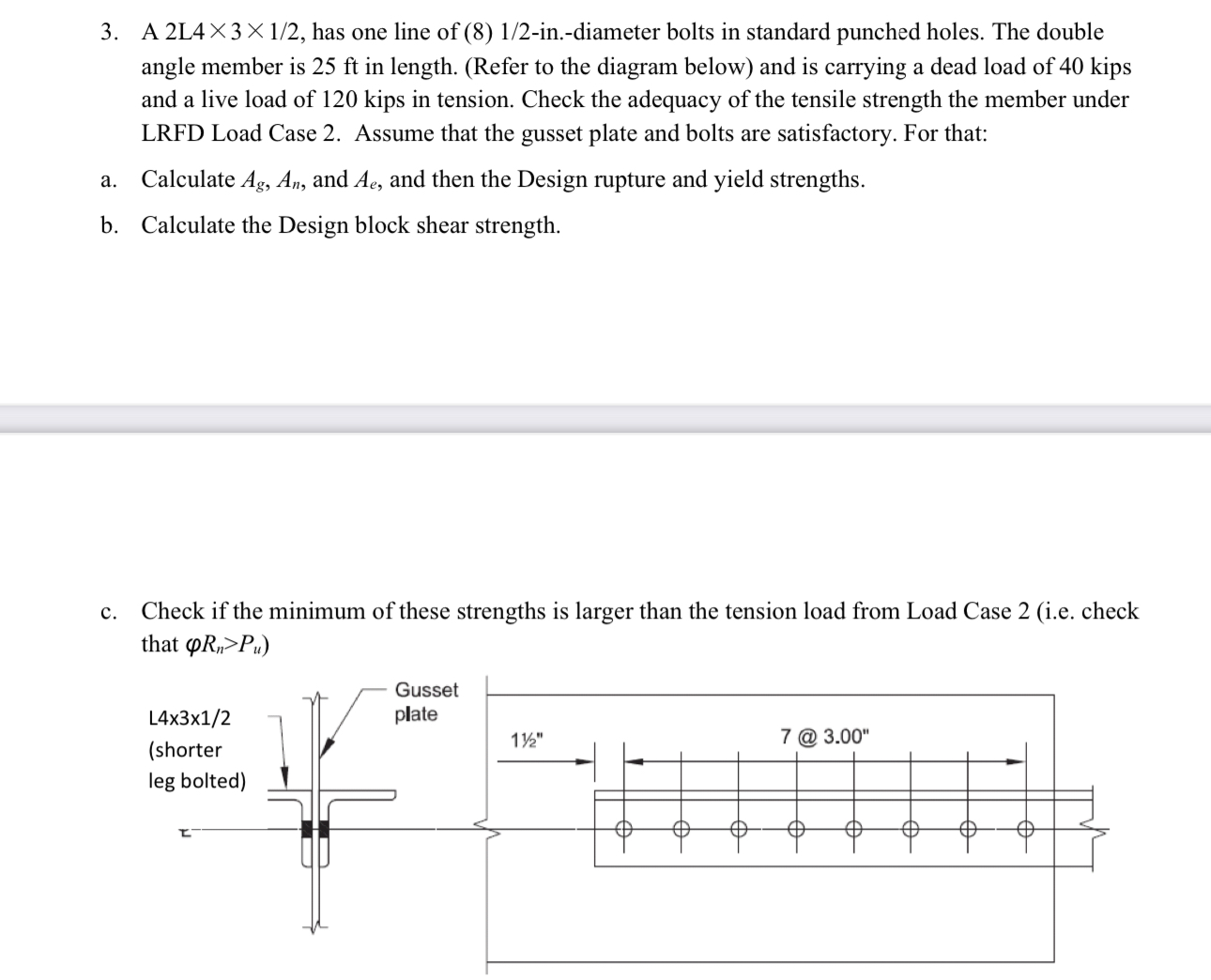 A 2 L 4 3 1 2 , has one line of ( 8 ) 1 2 - in .